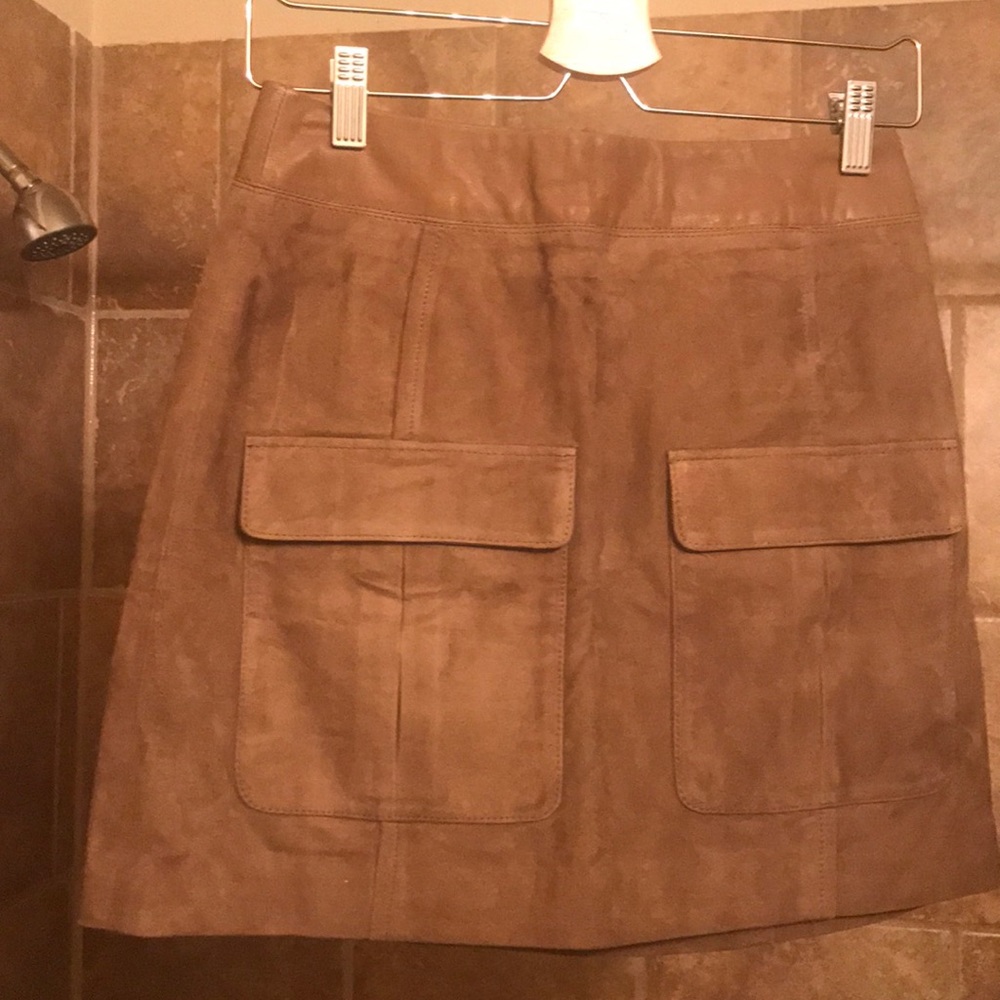 Suede mini-skirt